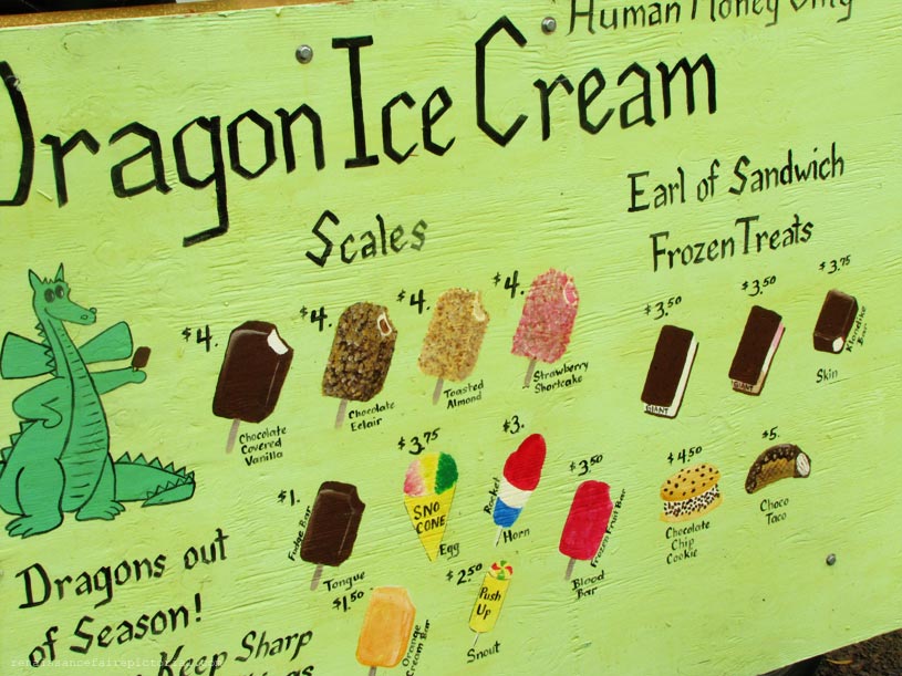 Dragon icecream cart.