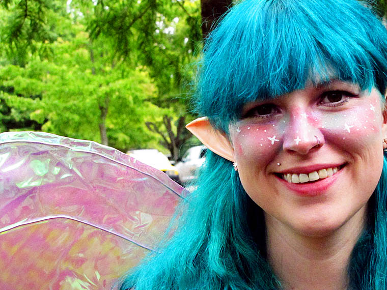 fairy with aqua hair