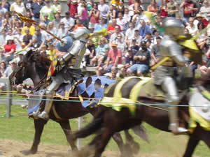 jousters in combat